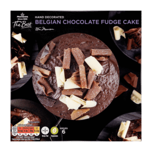 Morrisons The Best Hand Decorated Belgian Chocolate Fudge Cake Serves 6